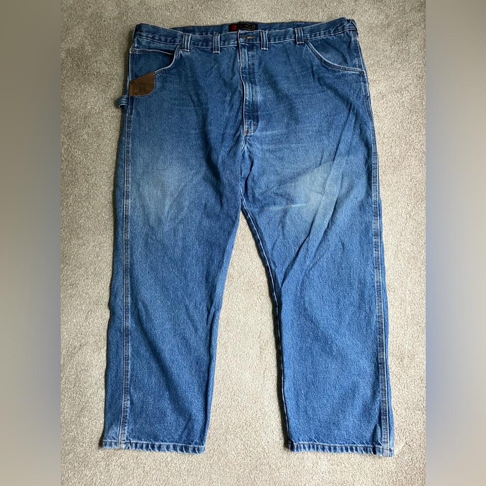 Wrangler Riggs workwear durashield 5 pocket jeans durable relaxed fit 50X30